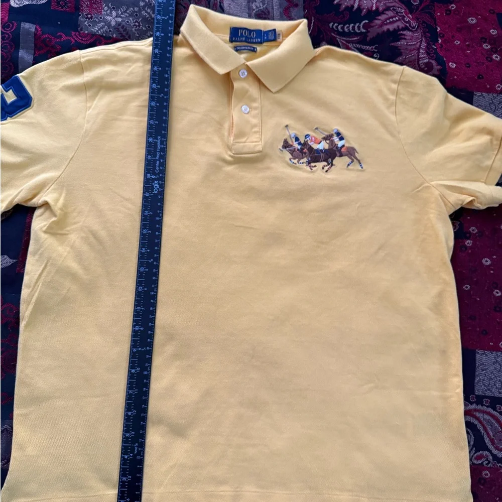 Polo Ralph Lauren Triple-Equestrian #3 Embroidered Bright Sport Yellow CSF Polo